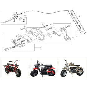 YOXUFA chrome-plated brake lever close-up highlighting durable finish