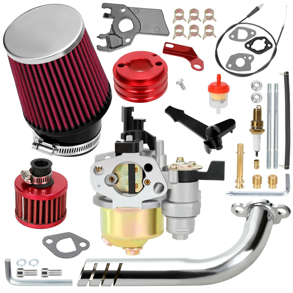 YOXUFA carburetor front view showing precise machining and improved performance