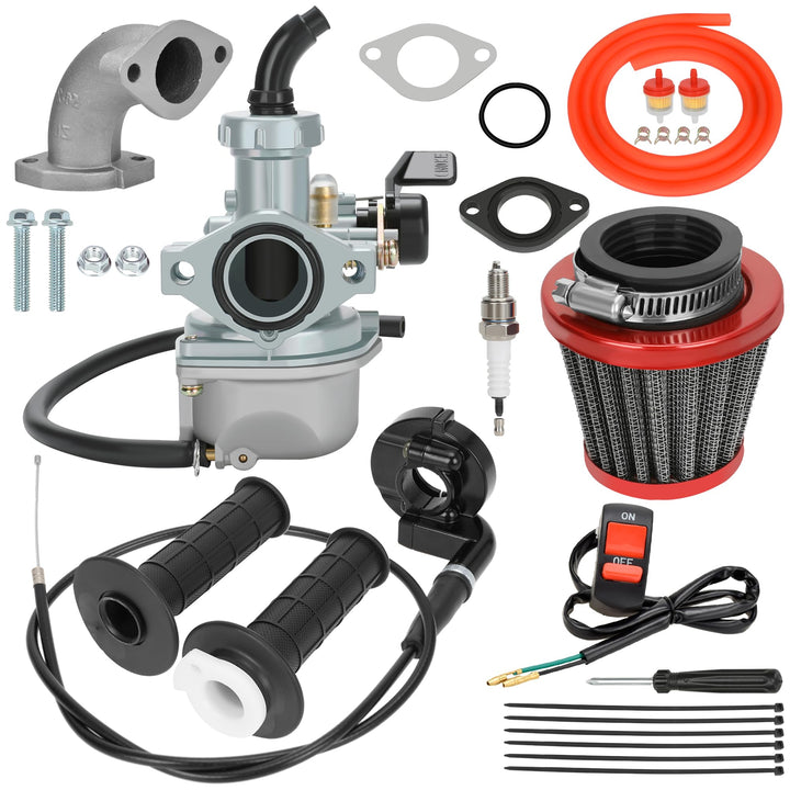 YOXUFA carburetor front view showing body and bore, improves throttle response