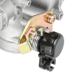 YOXUFA carburetor mounted on pit bike showing real-world fit and quick swap benefit