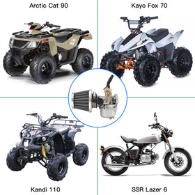 YOXUFA carburetor side detail highlighting throttle linkage and cable-choke durability