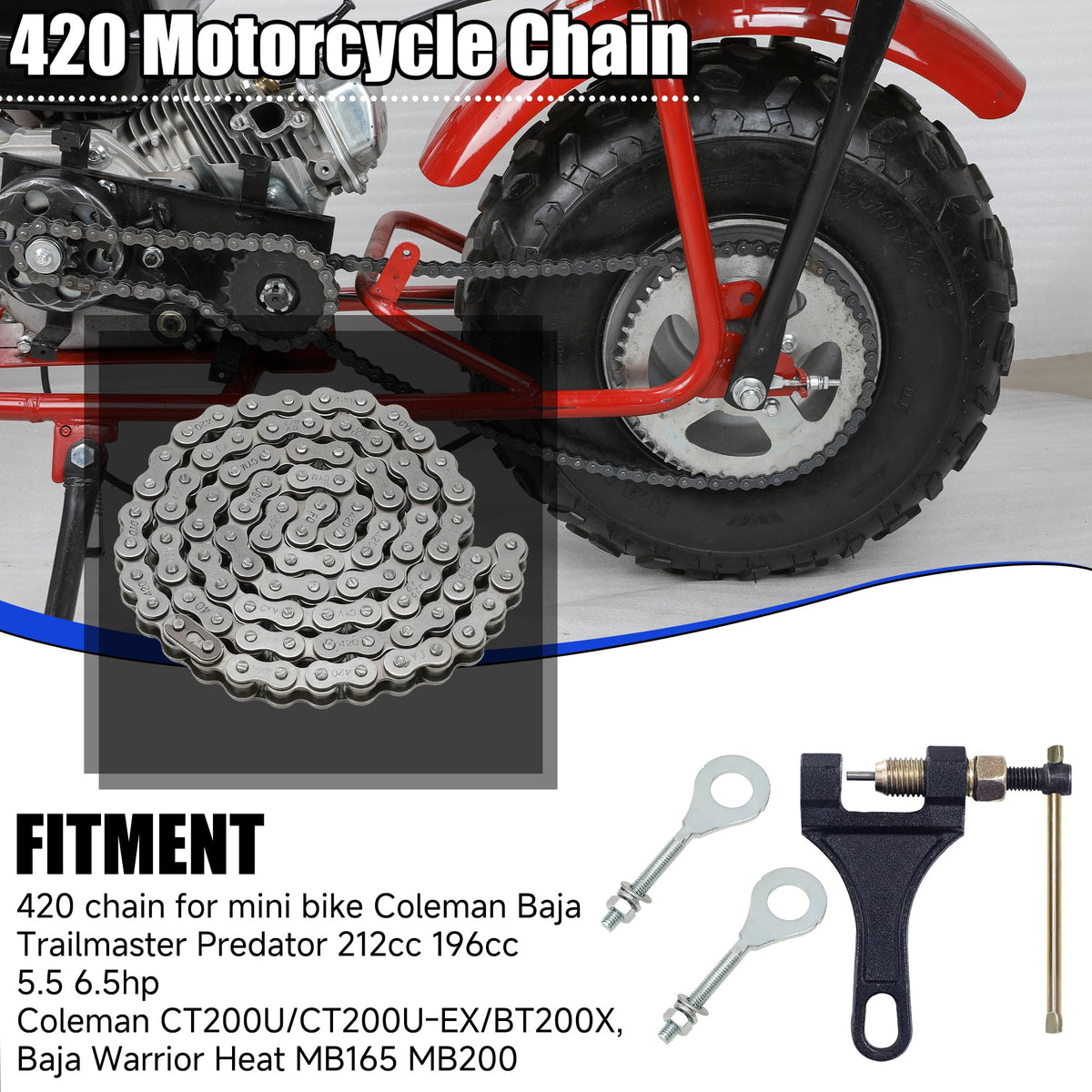YOXUFA close-up of chain links and plates showing durable alloy steel benefit