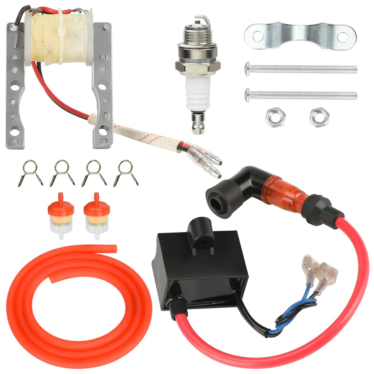 YOXUFA front view of complete kit showing components and easy installation benefit