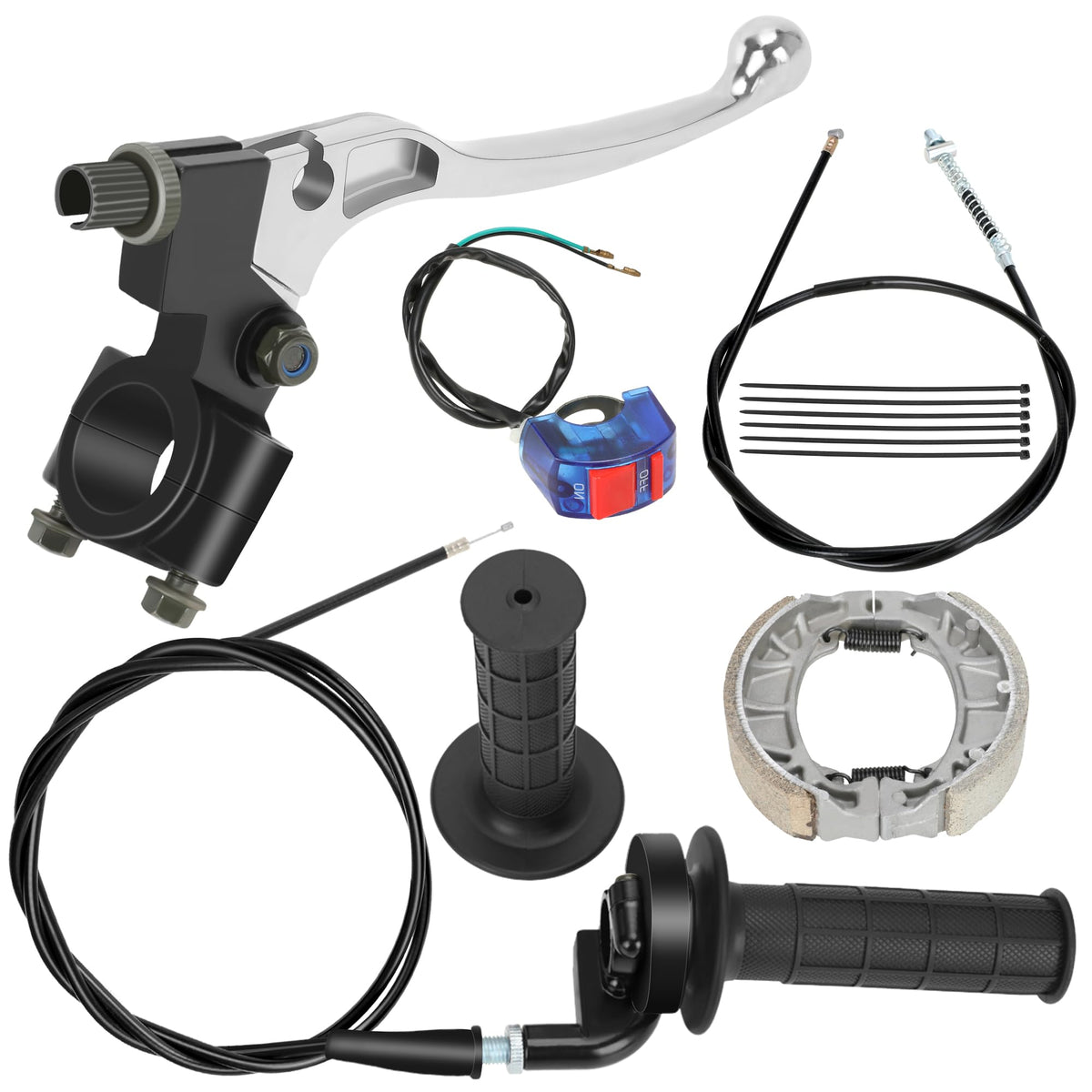 YOXUFA front packaging showing full throttle and brake kit for quick replacement