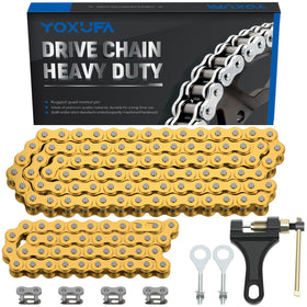 YOXUFA front packaging showing complete 42 and 90 link chain kit and tools for easy install