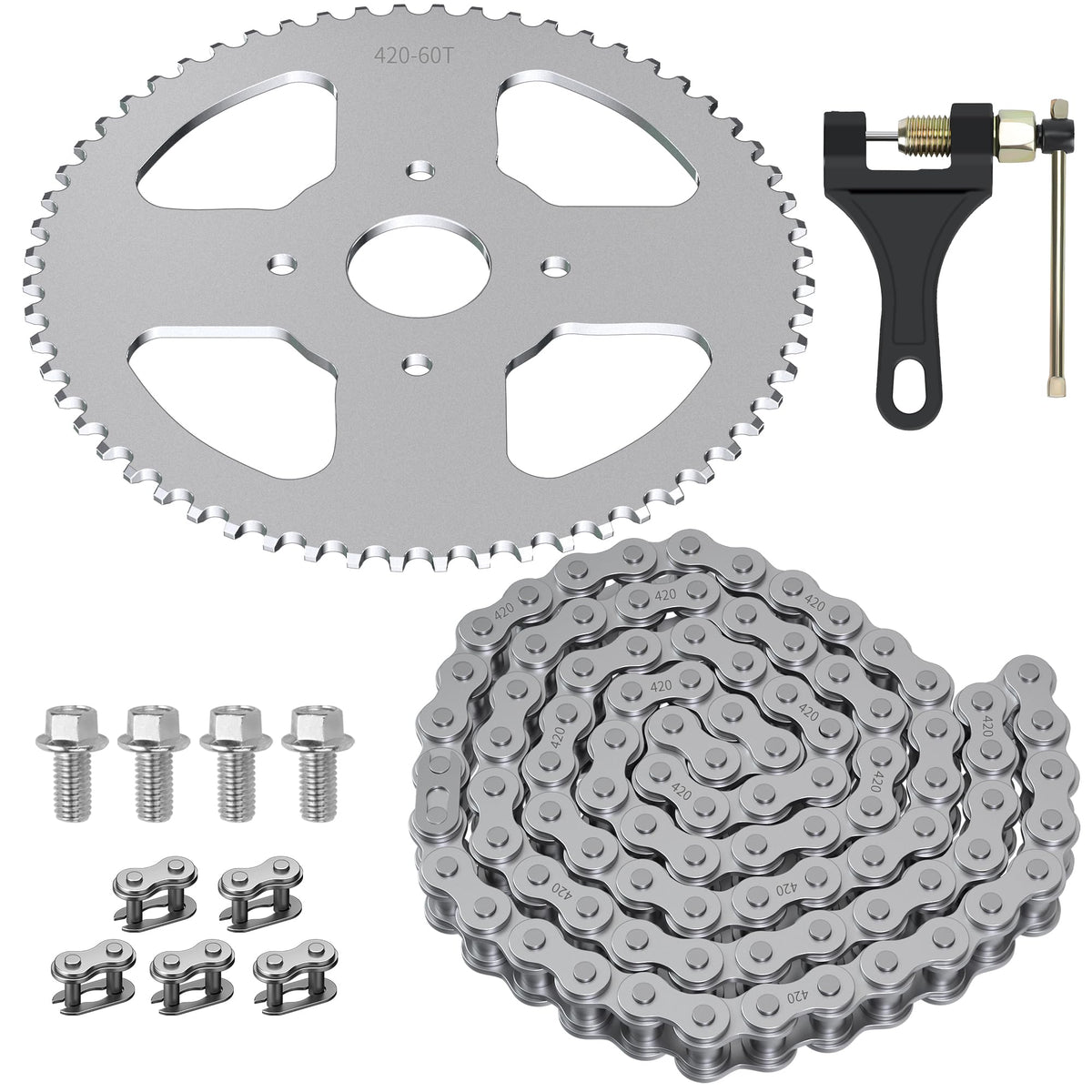 YOXUFA front sprocket packaging showing brand and complete kit benefits