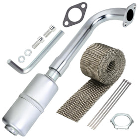 YOXUFA front exhaust assembly showing fit and solid construction for reliable replacement