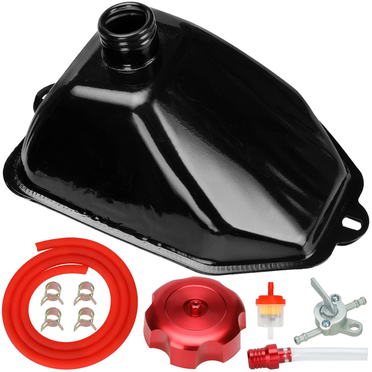 YOXUFA fuel line and clamps detail for leak-free connections and durability
