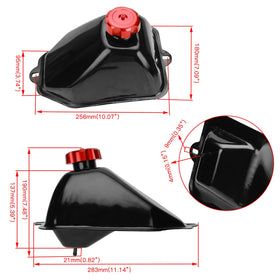 YOXUFA petcock and fittings displayed for simple fuel control and installation