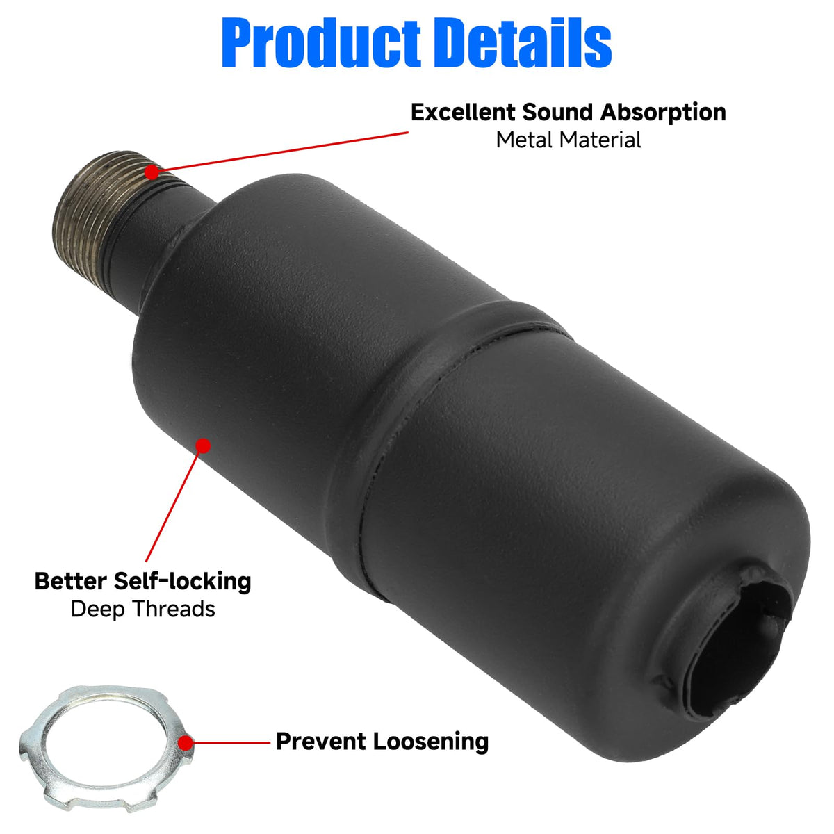 YOXUFA hardware and gaskets layout showing included parts for easy install