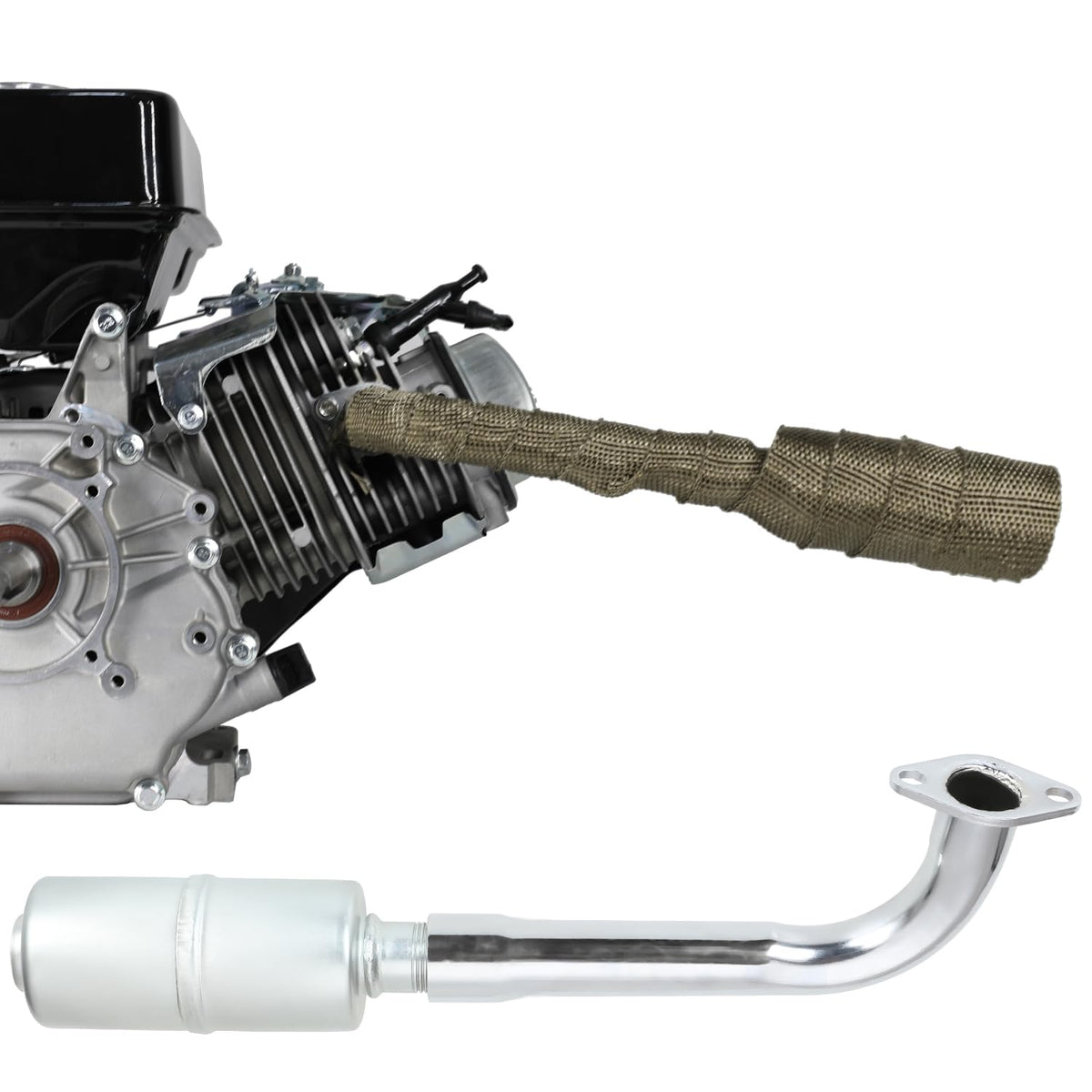 YOXUFA flange detail highlighting 50mm mount spacing and precise fit for engines