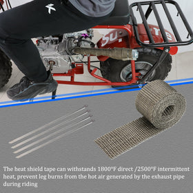 YOXUFA heat-shield tape and gasket laid out to protect nearby components