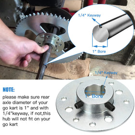 YOXUFA close-up of steel hub showing solid construction and durability benefit
