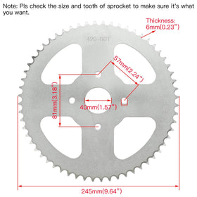 YOXUFA installed on a mini bike rear hub demonstrating proper fit and improved gearing