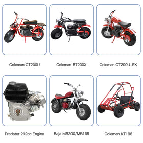 YOXUFA installed on a mini bike demonstrating direct-fit compatibility