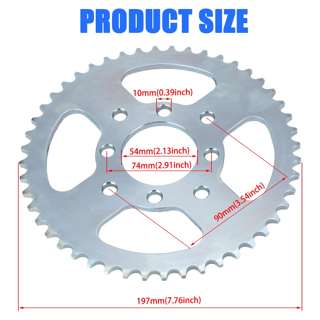 YOXUFA keyway and 1 inch bore detail showing secure axle fit benefit