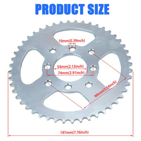 YOXUFA keyway and 1 inch bore detail showing secure axle fit benefit
