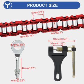 YOXUFA four 420 master links and connectors highlighted for secure chain joining