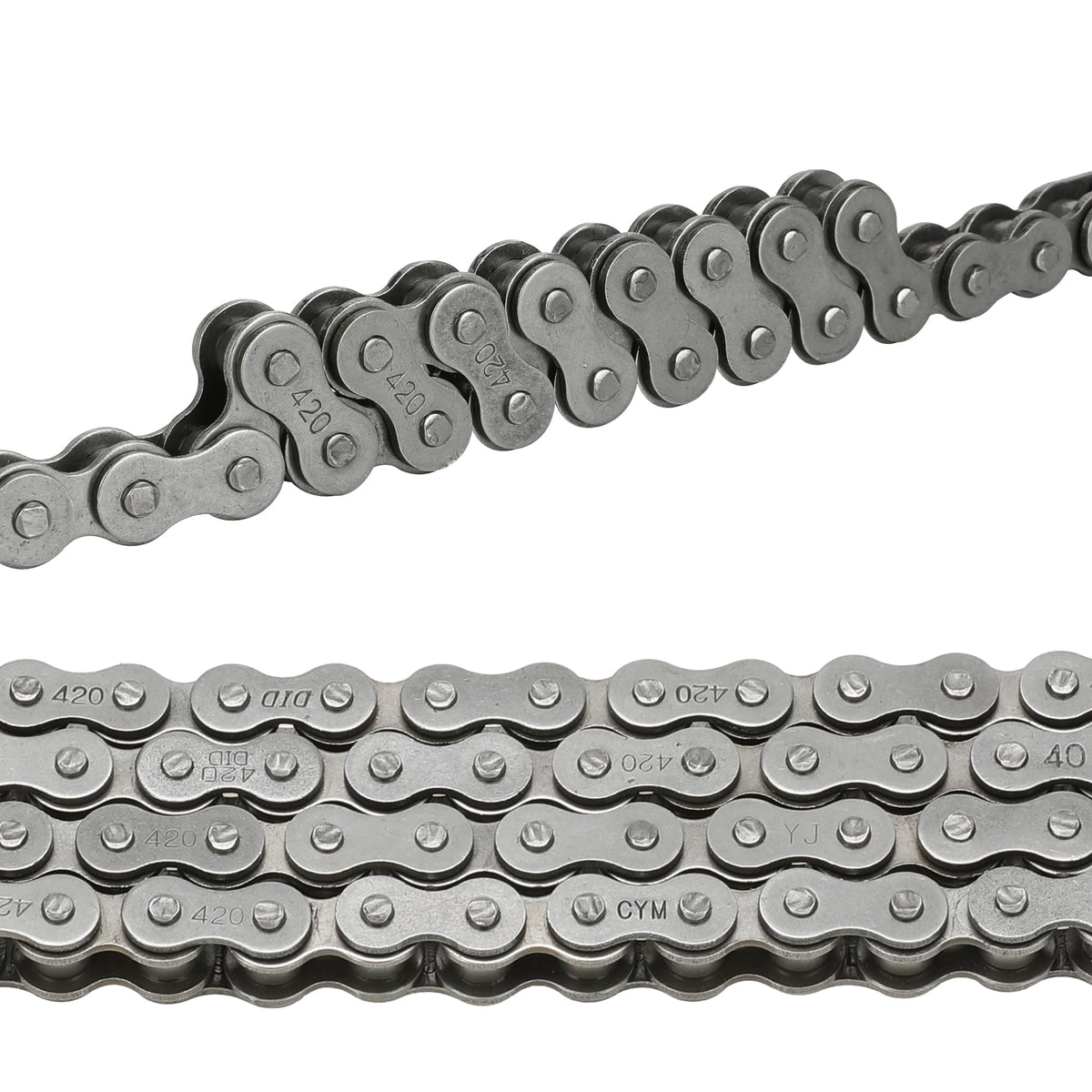 YOXUFA five master links and two 15mm adjusters displayed for secure rejoining