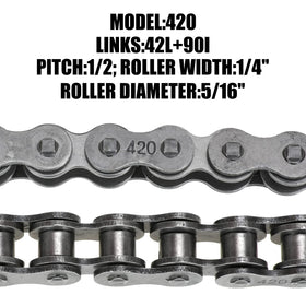 YOXUFA master links and chain breaker laid out for straightforward installation