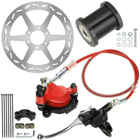 YOXUFA front brake assembly showing compact fit and stronger stopping power