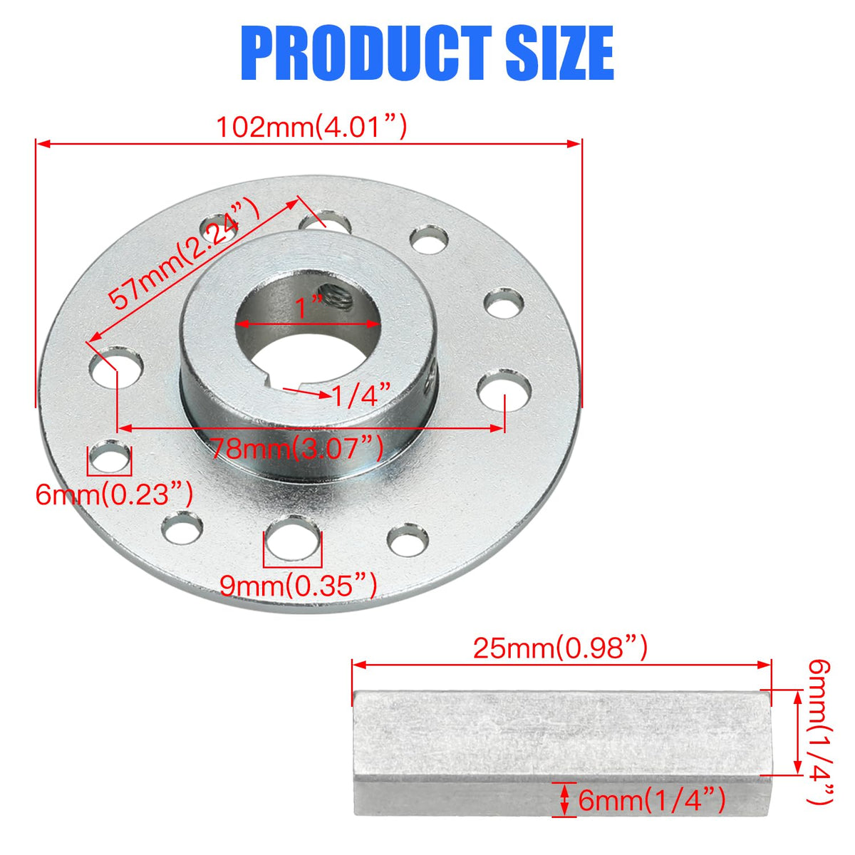 YOXUFA mounting hole pattern clear view showing easy alignment benefit