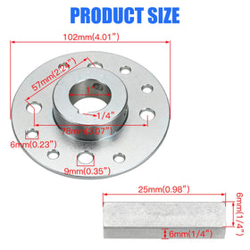YOXUFA mounting hole pattern clear view showing easy alignment benefit