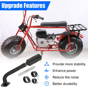 YOXUFA muffler baffle detail illustrating internal design for quieter ride