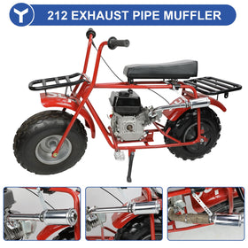 YOXUFA muffler side profile highlighting integrated body for quieter operation benefit