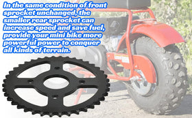 YOXUFA sprocket beside ruler showing 165mm overall diameter clarity