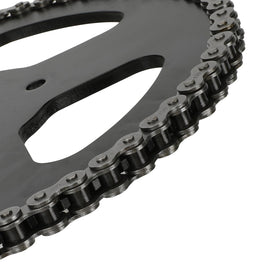 YOXUFA kit contents overhead with chain, sprocket, tool, master link