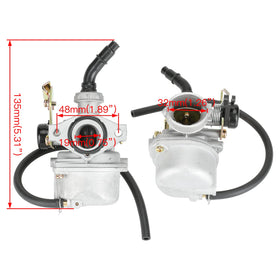 YOXUFA PZ19 side detail showing choke cable and mounting flange for easier fitment