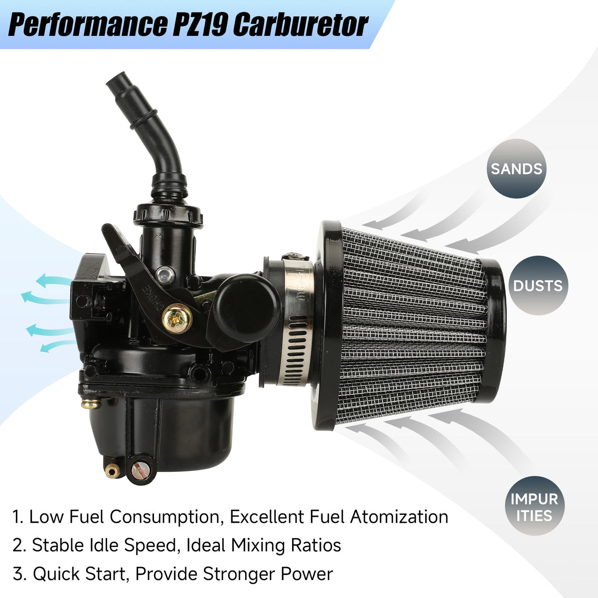 YOXUFA PZ19 side profile highlighting compact design and mounting ease