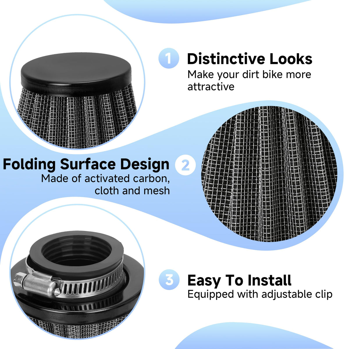YOXUFA spark plug and oil switch included for ready-to-install convenience