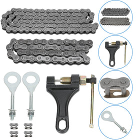 YOXUFA chain next to ruler for scale showing correct 42 and 90 link lengths