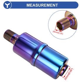 YOXUFA side profile muffler showing compact design and reduced noise