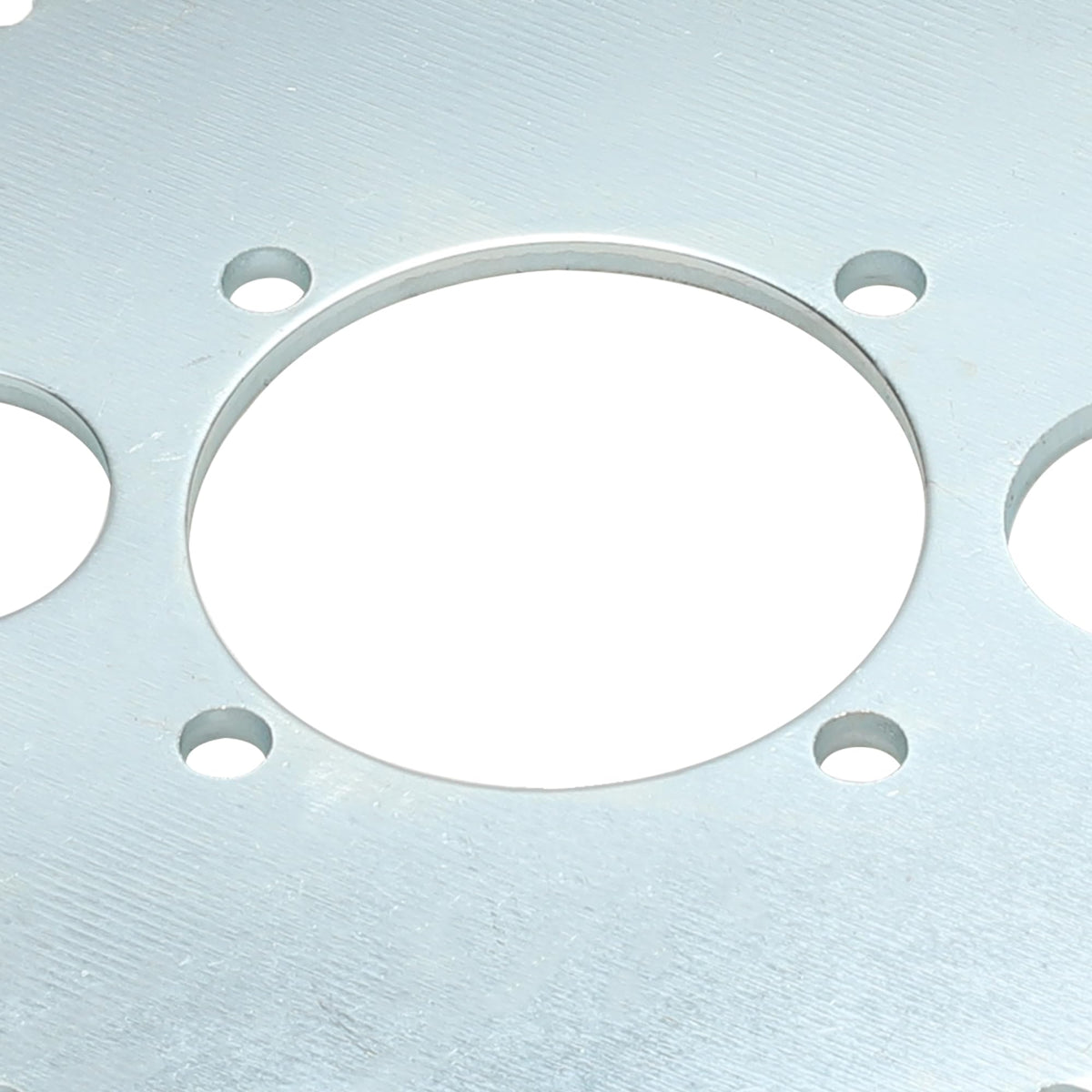 YOXUFA sprocket with ruler showing bore and bolt-circle measurements