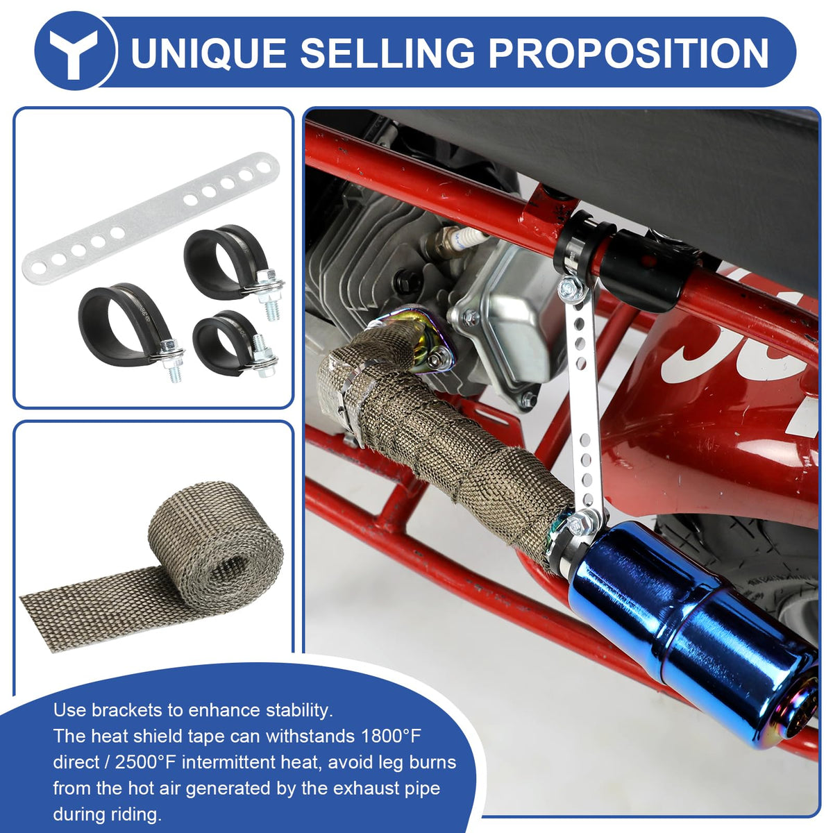 YOXUFA size comparison with ruler showing compact dimensions for fitment