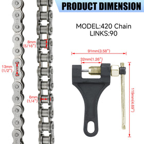 YOXUFA sprocket next to ruler showing scale and mounting dimensions