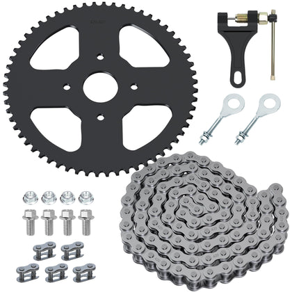 YOXUFA front view of 60T sprocket showing fitment and strength