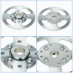YOXUFA sprocket mounted on axle showing real-world installation benefit