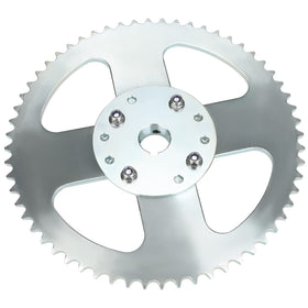YOXUFA sprocket next to ruler showing exact diameter for accurate fit