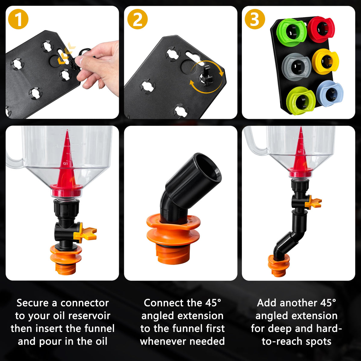 YOZYU funnel beside ruler showing size for correct capacity planning