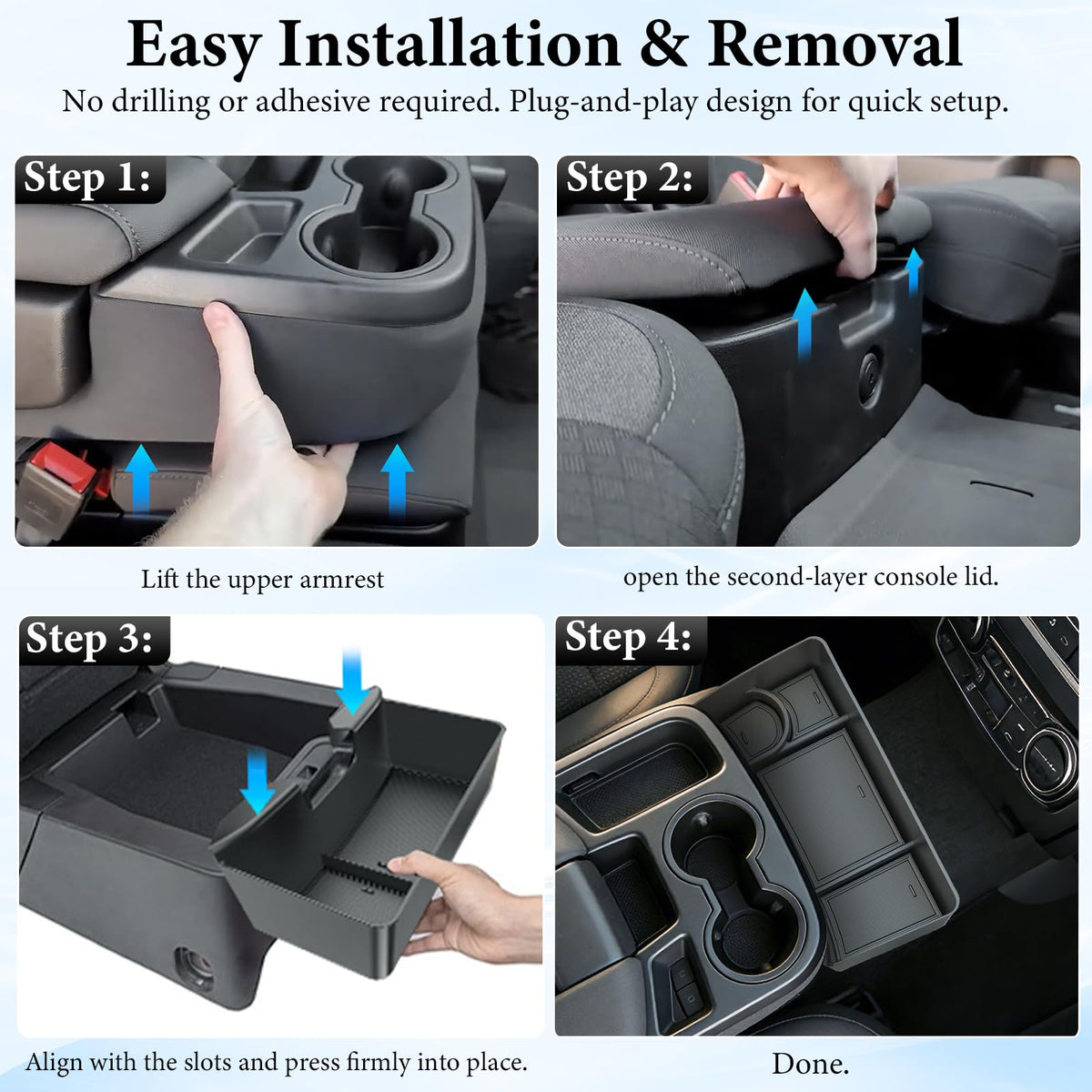 YPHUIKI lifestyle truck interior showing tidy cabin and easy reach benefit