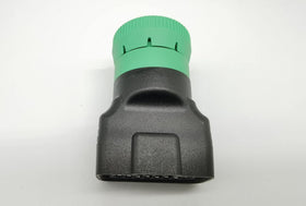 YPP adapter plugged into truck dashboard showing in‑use diagnostic convenience benefit