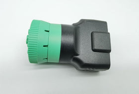YPP adapter connected to OBD2 cable showing compatibility with fleet devices benefit