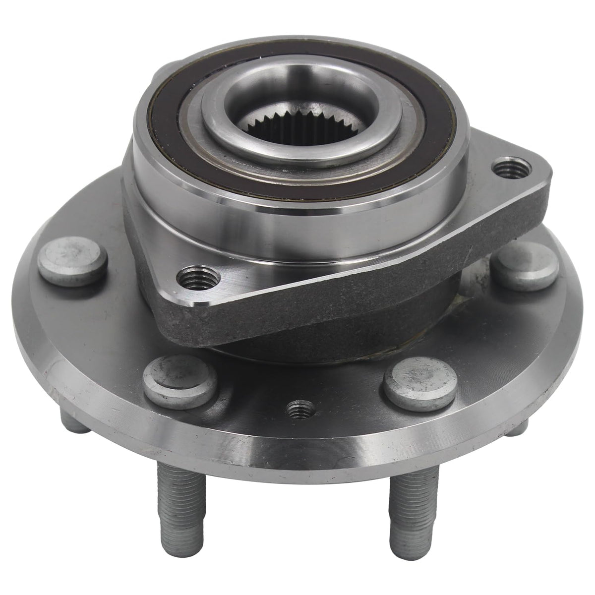 YQAUCES hub assembly front view showing mounting and secure fit benefit