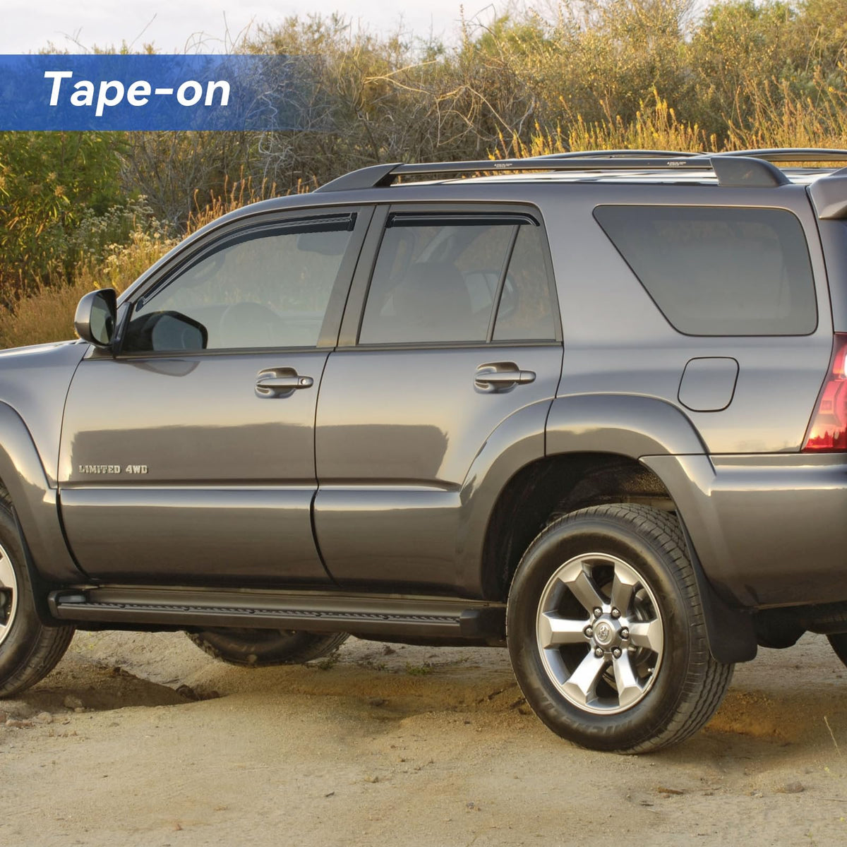 YQAUTEC closeup of 3M adhesive tape ensuring secure, long-lasting mount