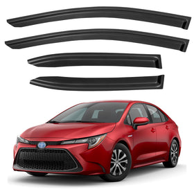 YQAUTEC front view installed on Corolla sedan showing sleek protection