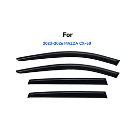 YQAUTEC driver side profile visor on Mazda CX‑50 improving airflow and style